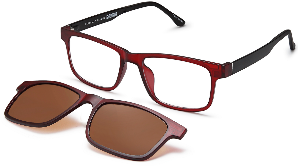 Modern Rectangular DC401 CLIP frame Eyeglass Factory Outlet