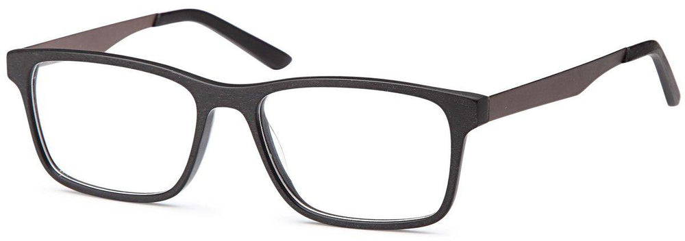 Black-Trendy Square DC 315 Frame-Prescription Glasses-Eyeglass Factory Outlet