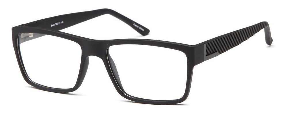 Black-Trendy Wayfarer Evan Frame-Prescription Glasses-Eyeglass Factory Outlet