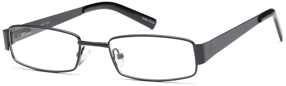 Black-Modern Rectangular PT 87 Frame-Prescription Glasses-Eyeglass Factory Outlet