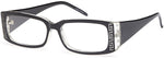 Black-Modern Rectangular US 68 Frame-Prescription Glasses-Eyeglass Factory Outlet