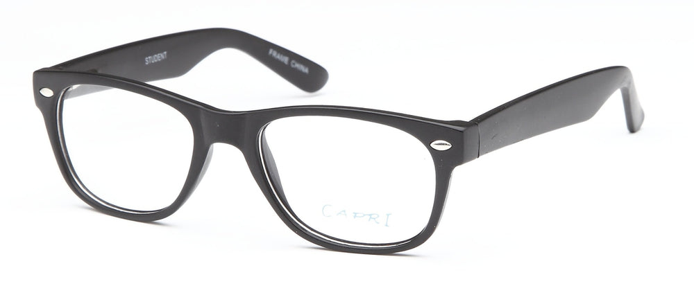 Black-Modern Wayfarer Student Frame-Prescription Glasses-Eyeglass Factory Outlet