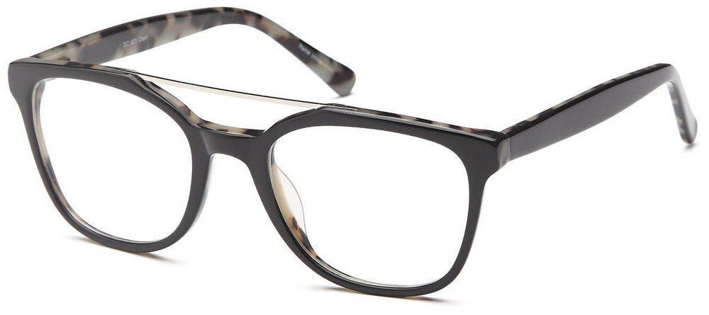 
                  
                    Black-Trendy Wayfarer DC 321 Frame-Prescription Glasses-Eyeglass Factory Outlet
                  
                
