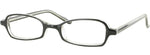 Black/Crystal-Modern Rectangular U 20 Frame-Prescription Glasses-Eyeglass Factory Outlet