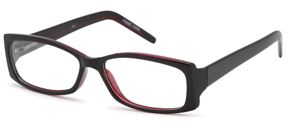 
                  
                    Black/Red-Modern Rectangular US 71 Frame-Prescription Glasses-Eyeglass Factory Outlet
                  
                