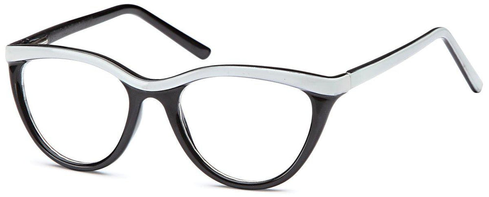 
                  
                    Black/White-Funky Oval US 79 Frame-Prescription Glasses-Eyeglass Factory Outlet
                  
                