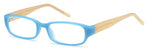 Blue-Modern Oval T 1 Frame-Prescription Glasses-Eyeglass Factory Outlet