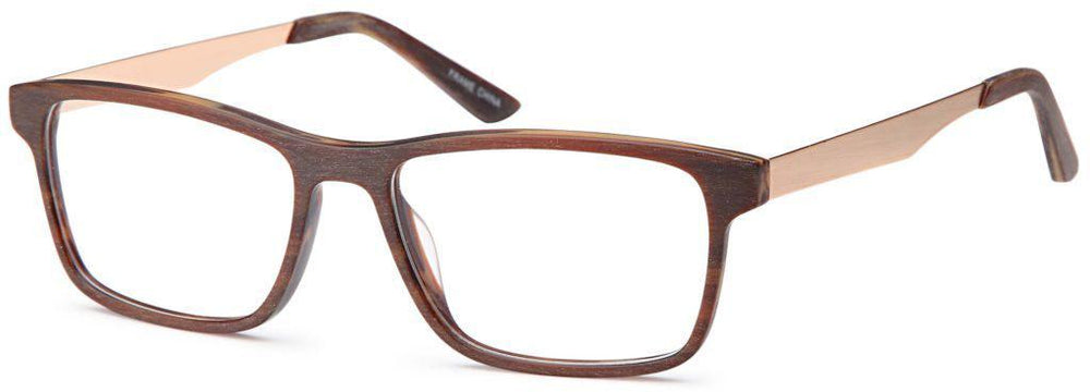 Brown-Trendy Square DC 315 Frame-Prescription Glasses-Eyeglass Factory Outlet