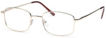 Gold-Modern Rectangular PT 7730 Frame-Prescription Glasses-Eyeglass Factory Outlet