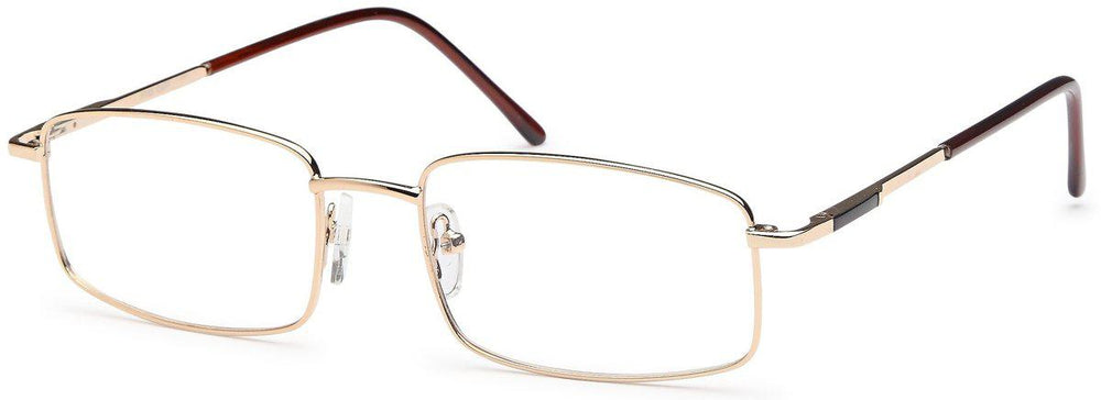 Gold-Modern Square PT 69 Frame-Prescription Glasses-Eyeglass Factory Outlet