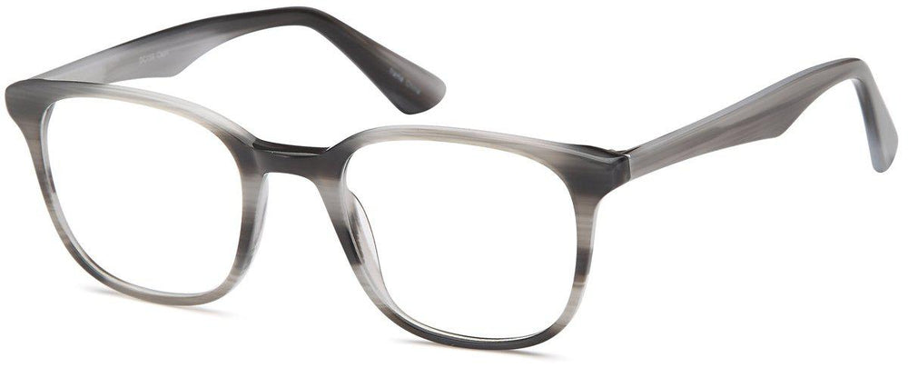 Grey-Modern Square DC 159 Frame-Prescription Glasses-Eyeglass Factory Outlet