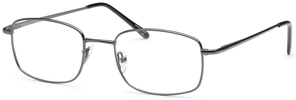 Gunmetal-Modern Rectangular PT 7730 Frame-Prescription Glasses-Eyeglass Factory Outlet