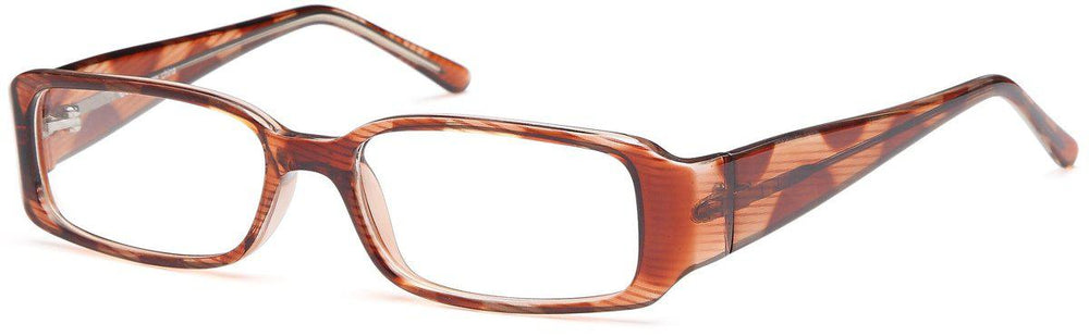 Tortoise-Modern Rectangular US 56 Frame-Prescription Glasses-Eyeglass Factory Outlet