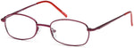 Wine-Modern Oval PT 80 Frame-Prescription Glasses-Eyeglass Factory Outlet